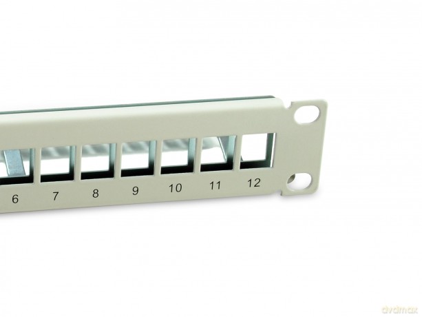 Equip Patchpanel 12x Cat6A 10" FTP 1HE K