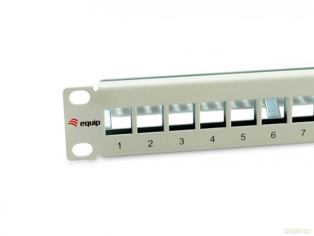 Equip Patchpanel 12x Cat6A 10" FTP 1HE K