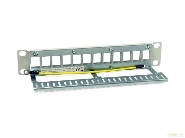 Equip Patchpanel 12x Cat6A 10" FTP 1HE K
