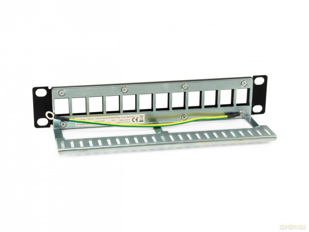 Equip Patchpanel 12x Cat6A 10" FTP 1HE K