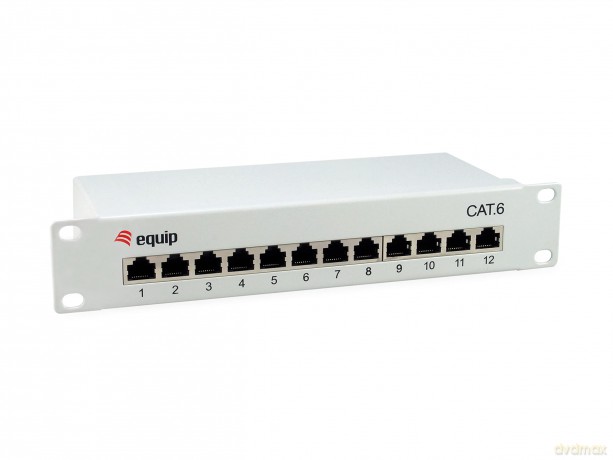 Equip Patchpanel 12x RJ45 Cat6 10" FTP