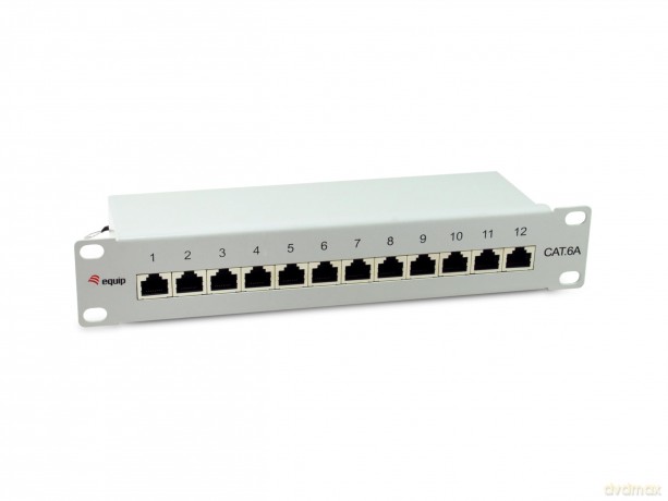 Equip Patchpanel 12x RJ45 Cat6A 10" FTP