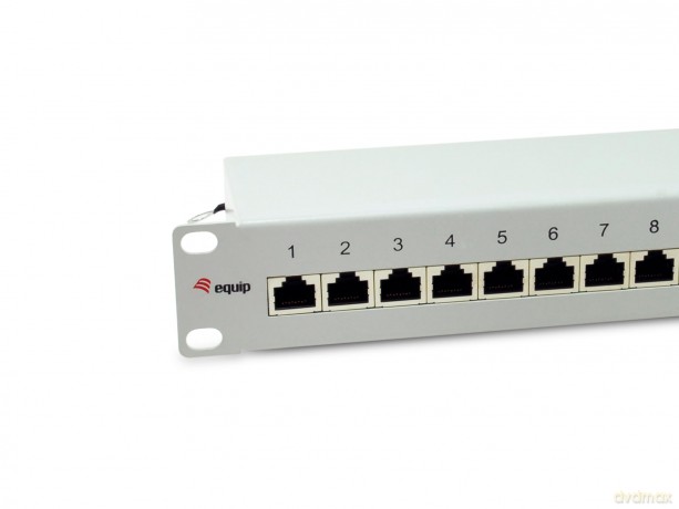 Equip Patchpanel 12x RJ45 Cat6A 10" FTP
