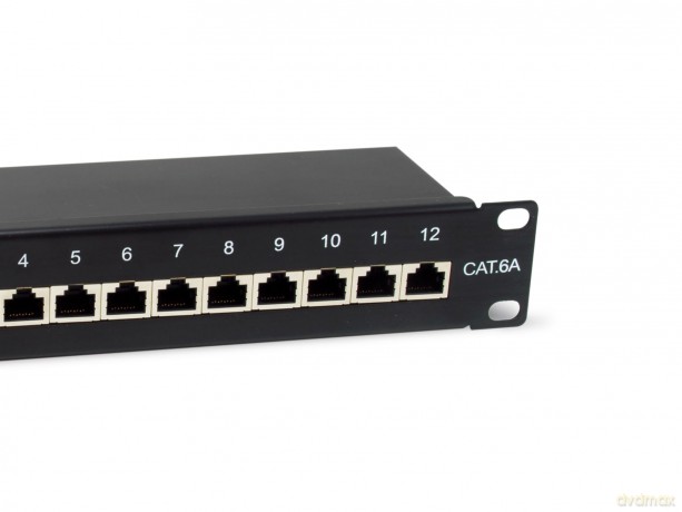 Equip Patchpanel 12x RJ45 Cat6A 10" FTP