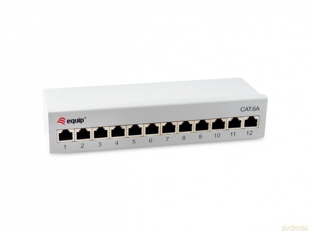 Equip Patchpanel 12x RJ45 Cat6A FTP 1HE