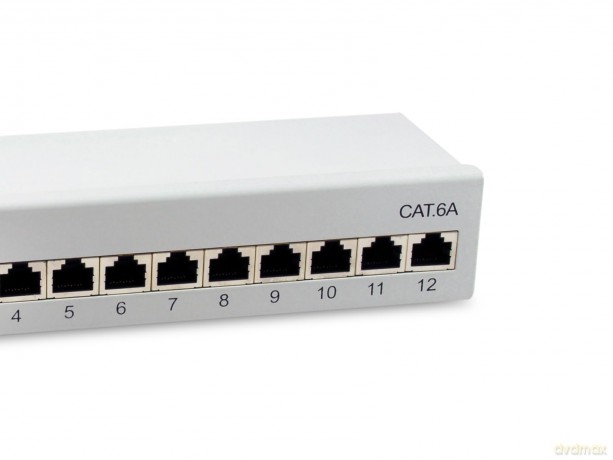 Equip Patchpanel 12x RJ45 Cat6A FTP 1HE