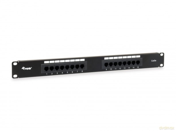 Equip Patchpanel 16x RJ45 Cat5e 19" 1HE