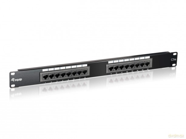 Equip Patchpanel 16x RJ45 Cat5e 19" UTP