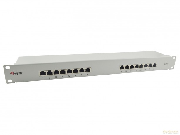 Equip Patchpanel 16x RJ45 Cat6 19" FTP