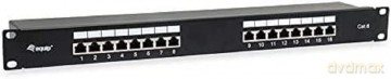 Equip Patchpanel 16x RJ45 Cat6 19" FTP