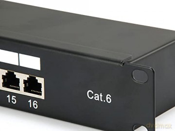 Equip Patchpanel 16x RJ45 Cat6 19" FTP
