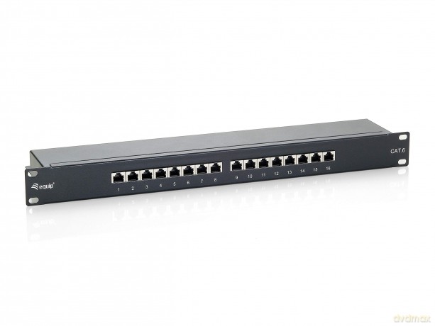 Equip Patchpanel 16x RJ45 Cat6 19" FTP