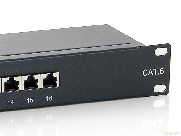 Equip Patchpanel 16x RJ45 Cat6 19" FTP