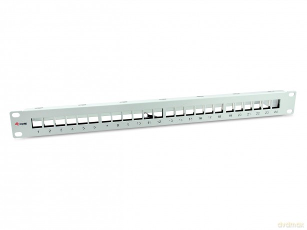 Equip Patchpanel 24x Cat6A 19" FTP 1HE K