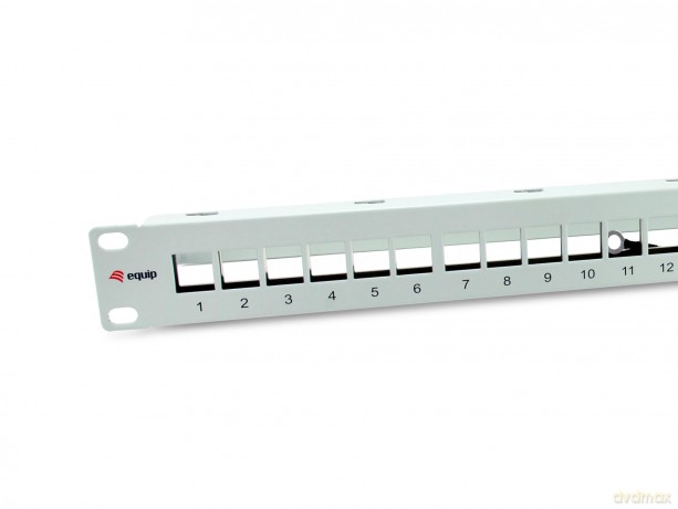 Equip Patchpanel 24x Cat6A 19" FTP 1HE K
