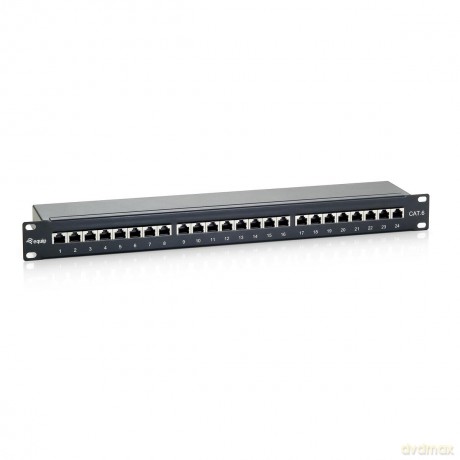 Equip Patchpanel 24x RJ45 Cat6 19" FTP