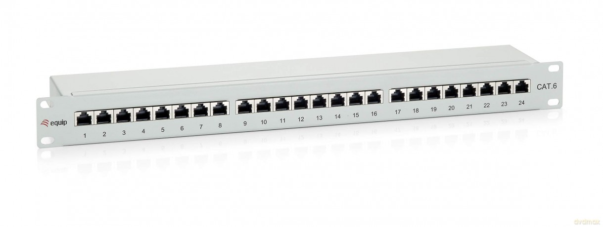 Equip Patchpanel 24x RJ45 Cat6 19" UTP