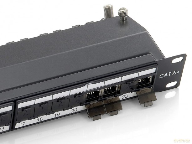 Equip Patchpanel 24x RJ45 Cat6A 19" FTP