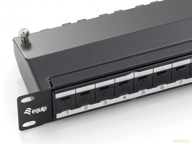 Equip Patchpanel 24x RJ45 Cat6A 19" FTP