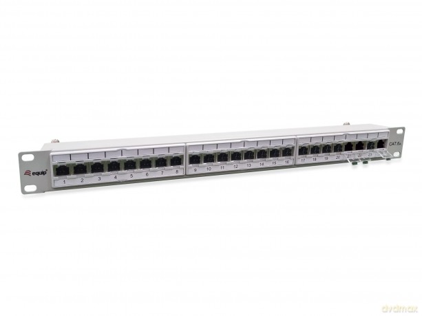 Equip Patchpanel 24x RJ45 Cat6A 19" FTP