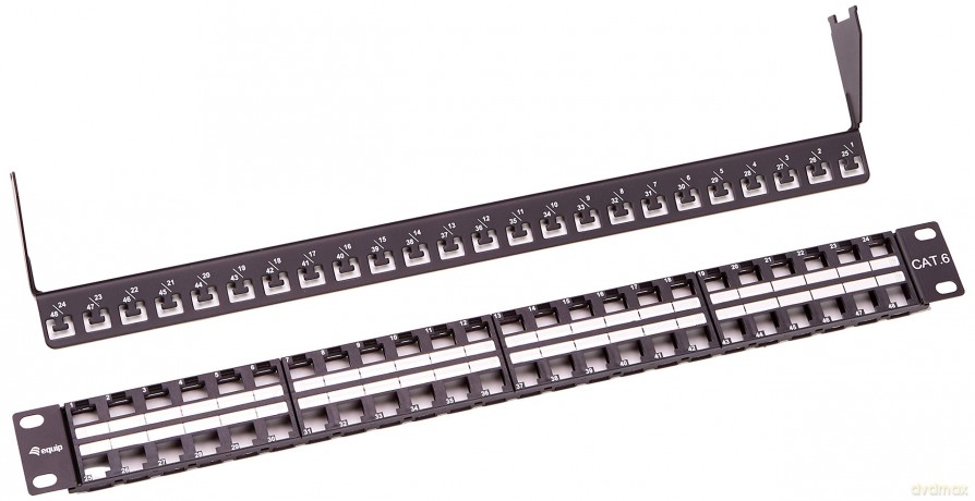 Equip Patchpanel 48x Cat6 19" UTP 1HE Ke