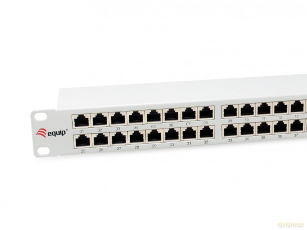 Equip Patchpanel 48x RJ45 Cat6A 19" FTP