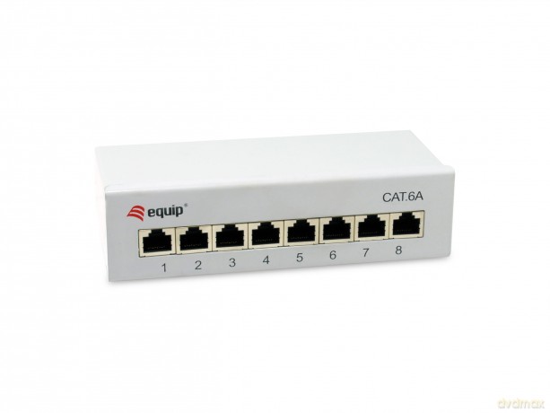 Equip Patchpanel 8x RJ45 Cat6A FTP 1HE K