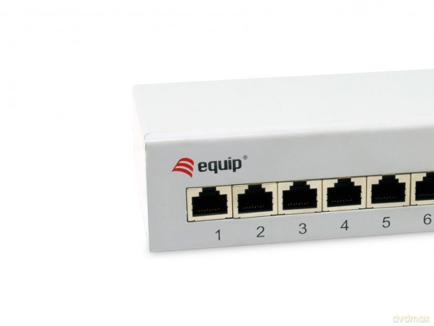 Equip Patchpanel 8x RJ45 Cat6A FTP 1HE K
