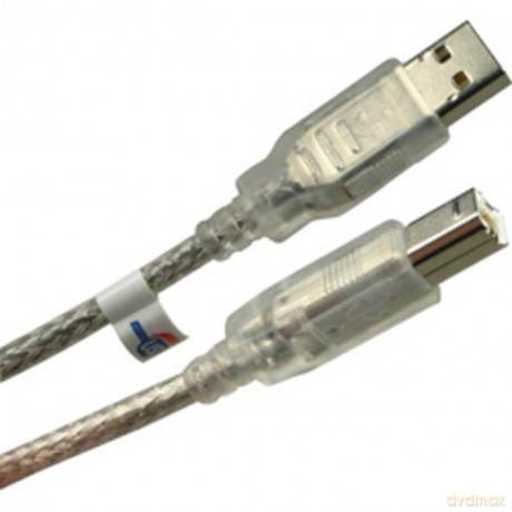 Equip USB Kabel 2.0 A-B St/St 5.0m trans
