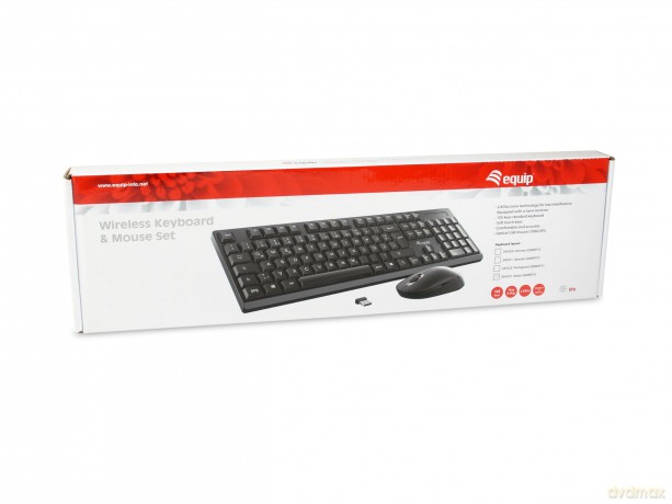 Equip Wireless Tastatur + Maus, Layout p