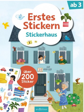 Erstes Stickern: Stickerhaus