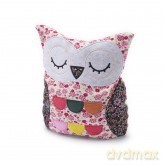 Sowa Patchwork Przytulanka Do Mikrofalówki