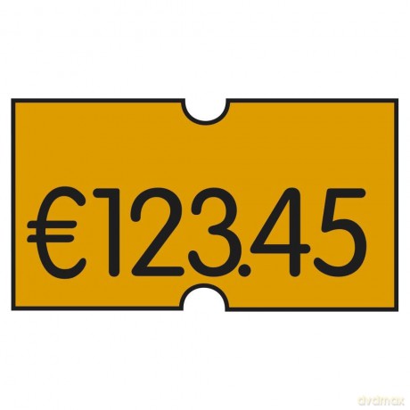 Etik.orange Perm.22x12mm 45rol