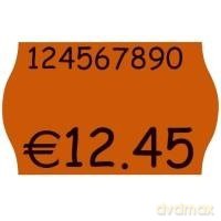 Etiket.orange Perm.26x16 18rol