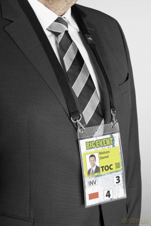 Durable: Event Namensschild schwarz