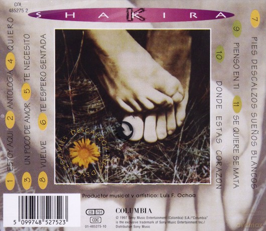 Shakira: Pies Descalzos [CD]