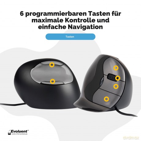 Evoluent Maus VerticalMouse D Rechts lar
