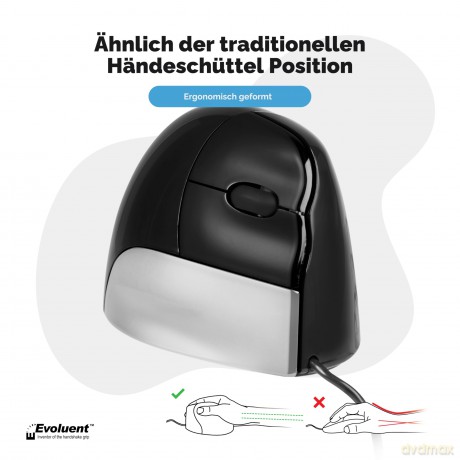 Evoluent VM4RW, Ergonomische vertikale U