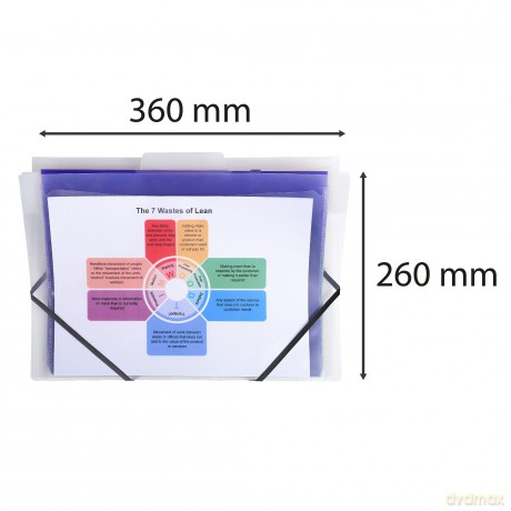 Exacompta: Exacompta Fchermappe Crystal 6 Fcher t