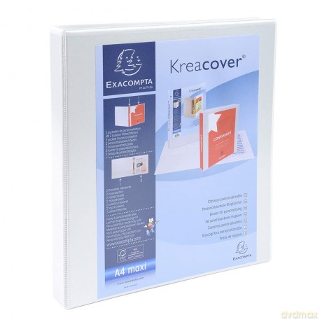 Exacompta: Exacompta Kreacover Ringbuch 2-Ringe wei