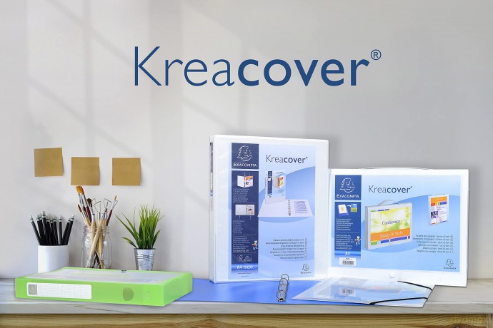 Exacompta: Exacompta Kreacover Ringbuch 2-Ringe wei