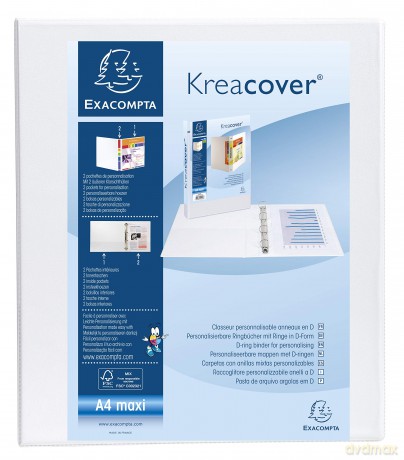 Exacompta: Exacompta Kreacover Ringbuch 2-Ringe wei