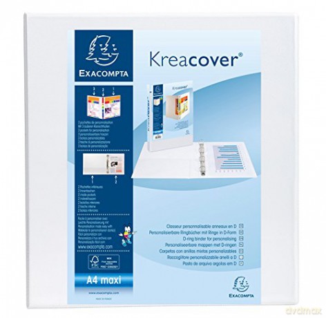 Exacompta: Exacompta Kreacover Ringbuch 2-Ringe wei