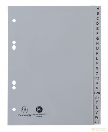 Exacompta: Exacompta Ordnerregister Halbformat A-Z