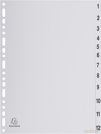 Exacompta Ordnerregister Vollformat 1-12