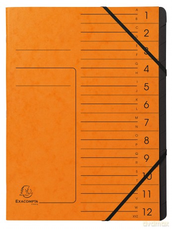 Exacompta Ordnungsmappen 12 Fcher orang