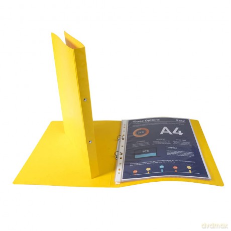 Exacompta: Exacompta Ringbuch 2-Ringe gelb 2,0 cm D