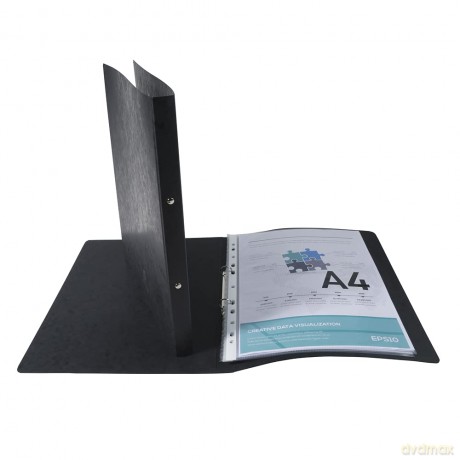 Exacompta: Exacompta Ringbuch 2-Ringe schwarz 2,0 c