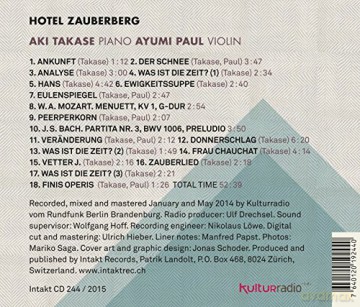 Aki Takase - Ayumi Paul: Hotel Zauberberg [CD]