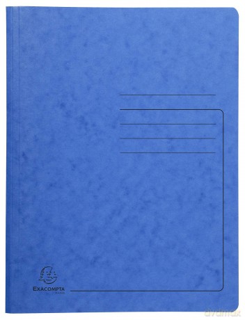 Exacompta Spiralhefter Karton blau DIN A